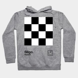 County Sligo / Original Retro Style Minimalist Design Hoodie